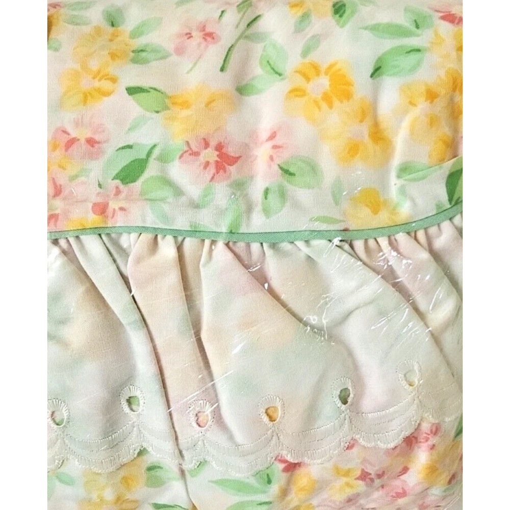 Westpoint Stevens Garden Estates Sarah Twin Sheet Set Pink Floral Eyelet Lace
